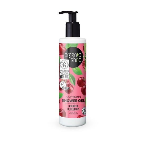 Organic Shop Gel Douche Adoucissant Cherry and Blueberry 280 ml