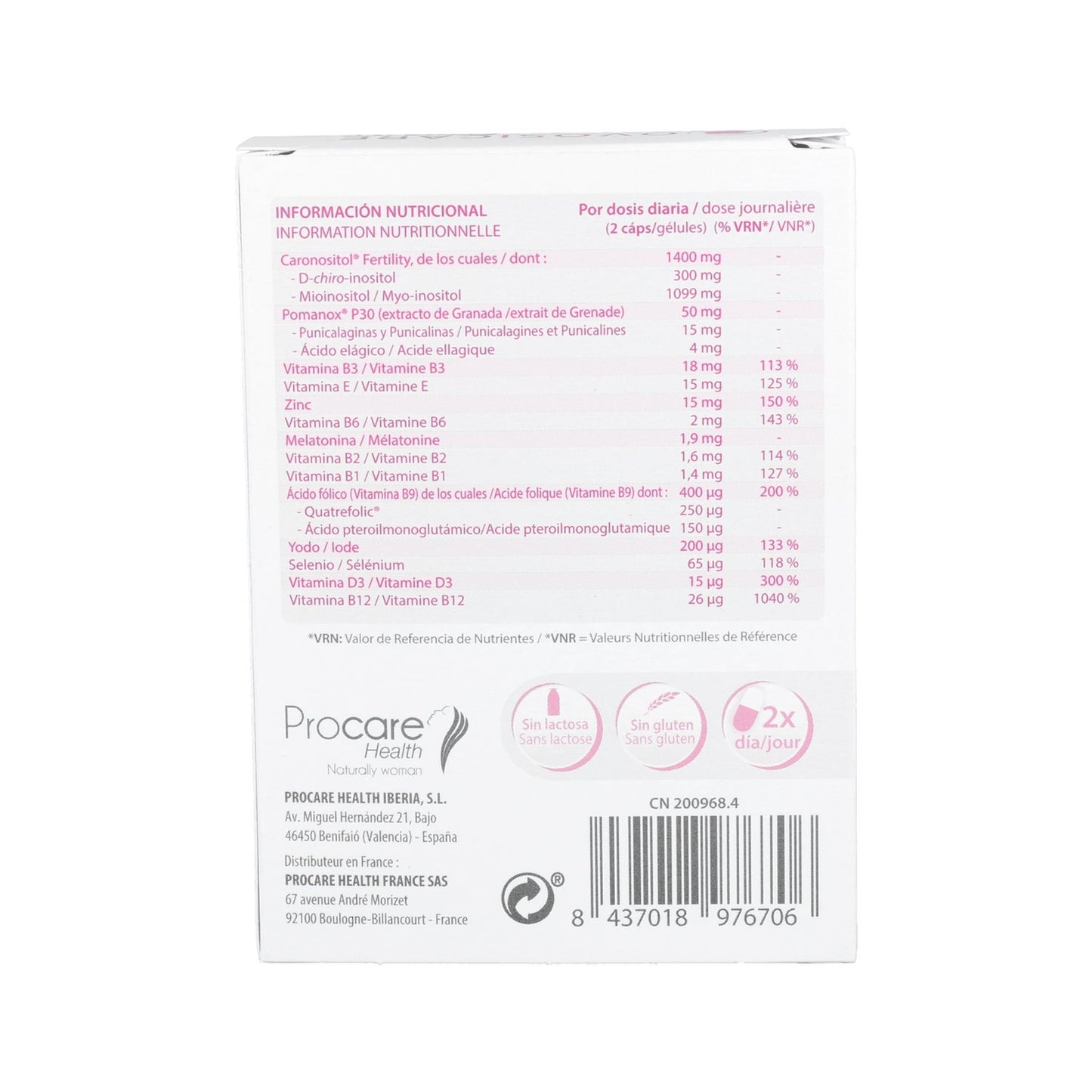 Procare Health Ovosicare Fertility 30caps