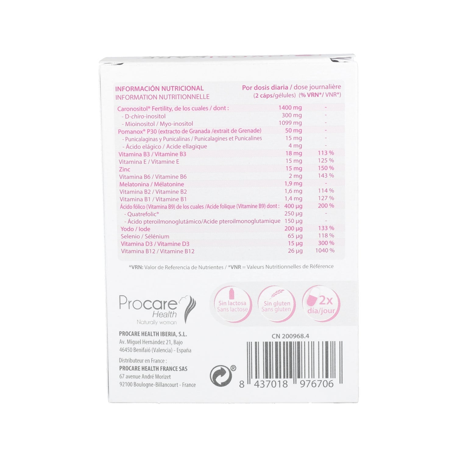 Procare Health Ovosicare Fertility 30caps