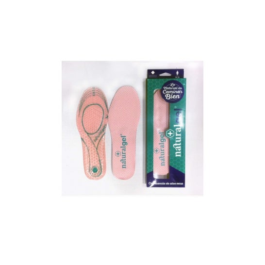 Natural Gel Plantilla Gel 39-42 con Esencia Aloe Vera 2 uds