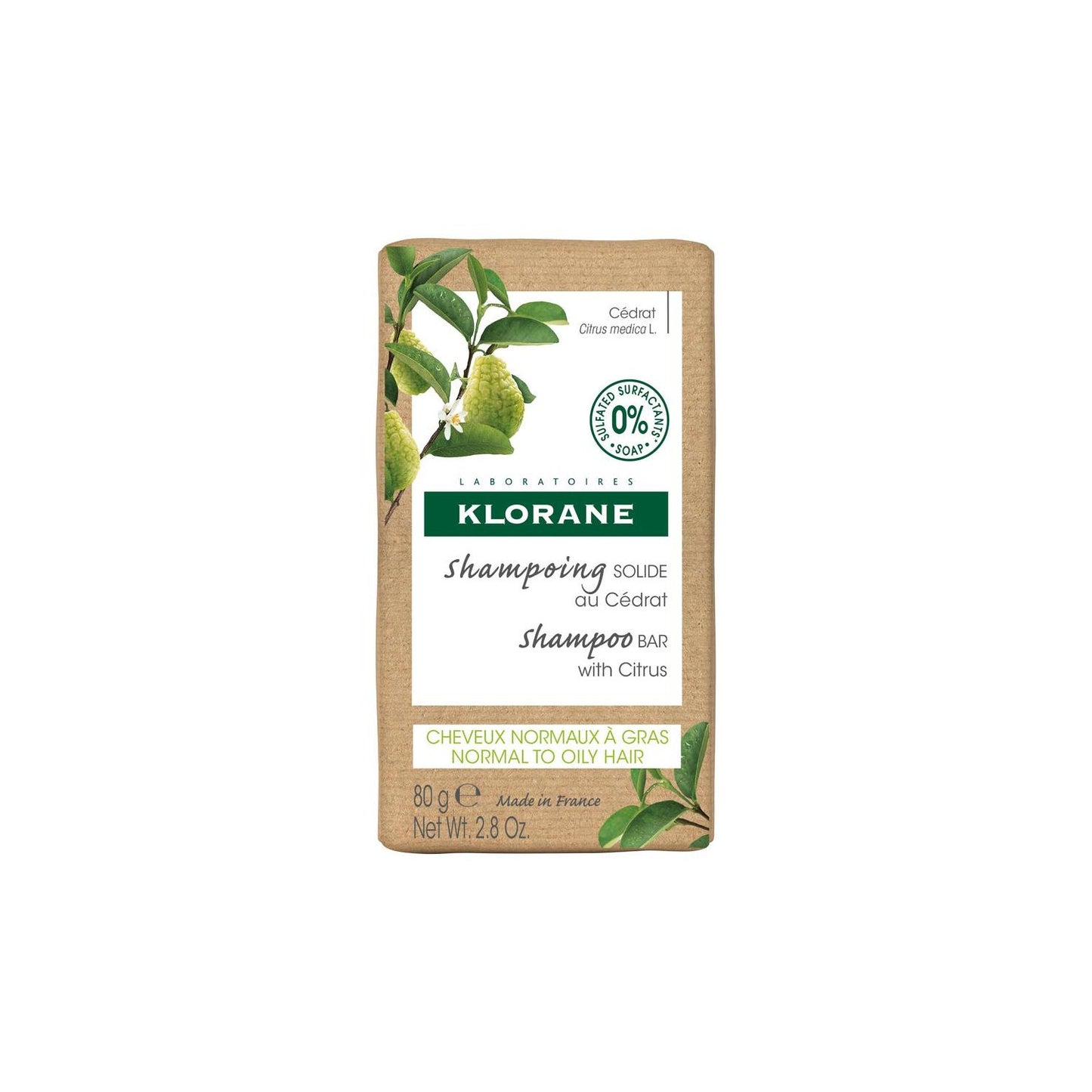 Klorane Champú Sólido a la Cidra 80gr