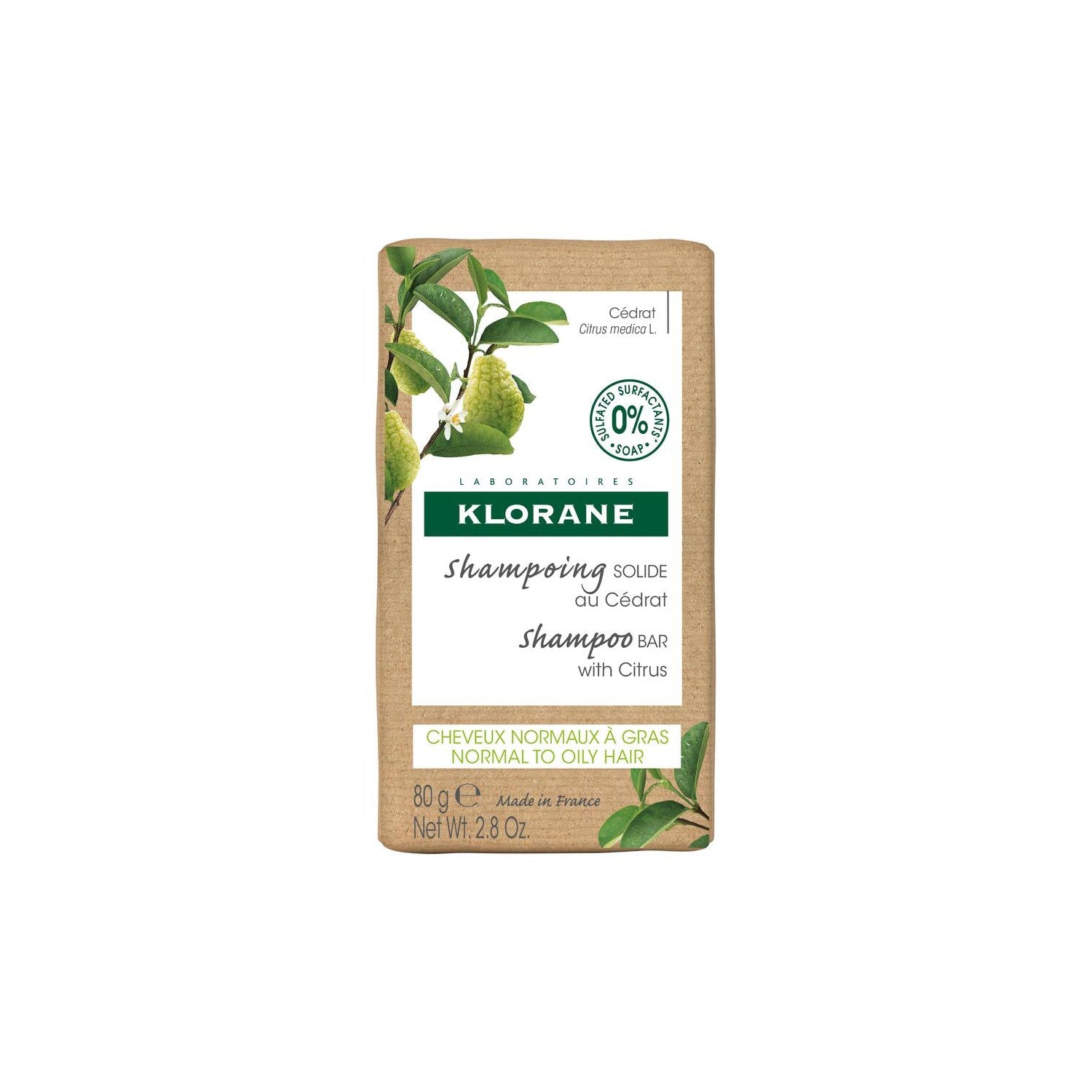 Klorane Champú Sólido a la Cidra 80gr