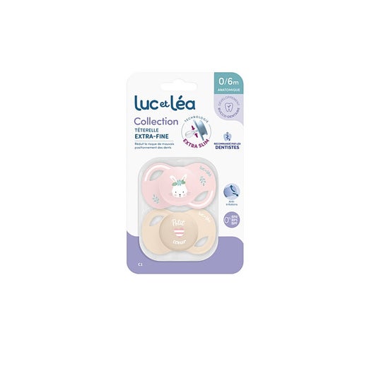 Luc Et Léa Collection Duo Chupete 0-6 Meses C1 2uds
