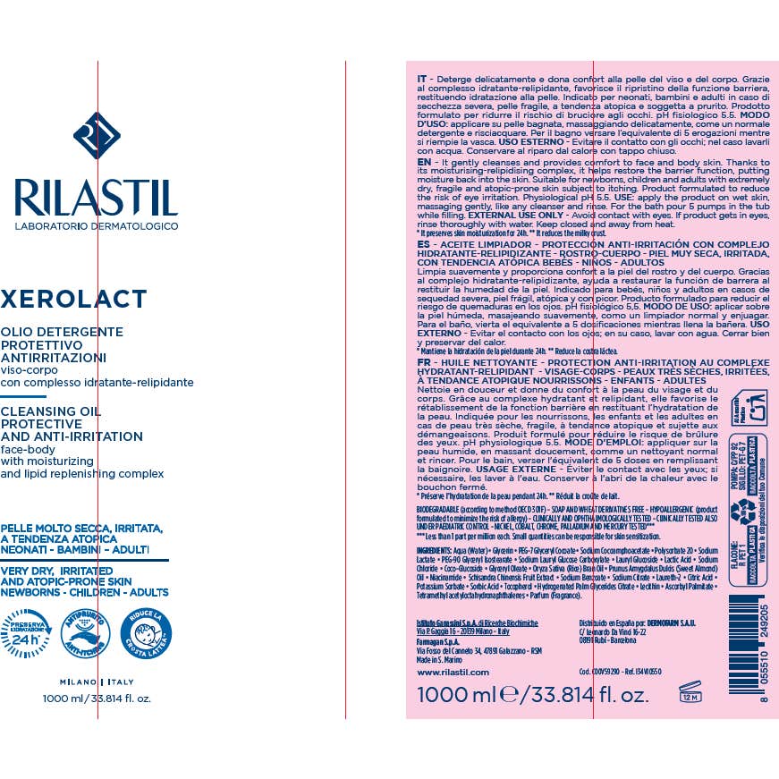 Rilastil Xerolact Aceite de Ducha Limpiador 1000ml