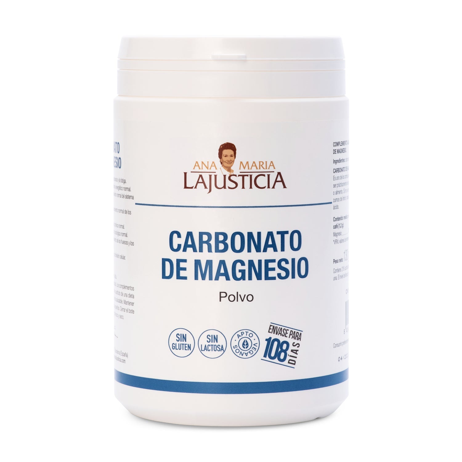 Ana Maria Lajusticia Carbonato de Magnesio Polvo 130g