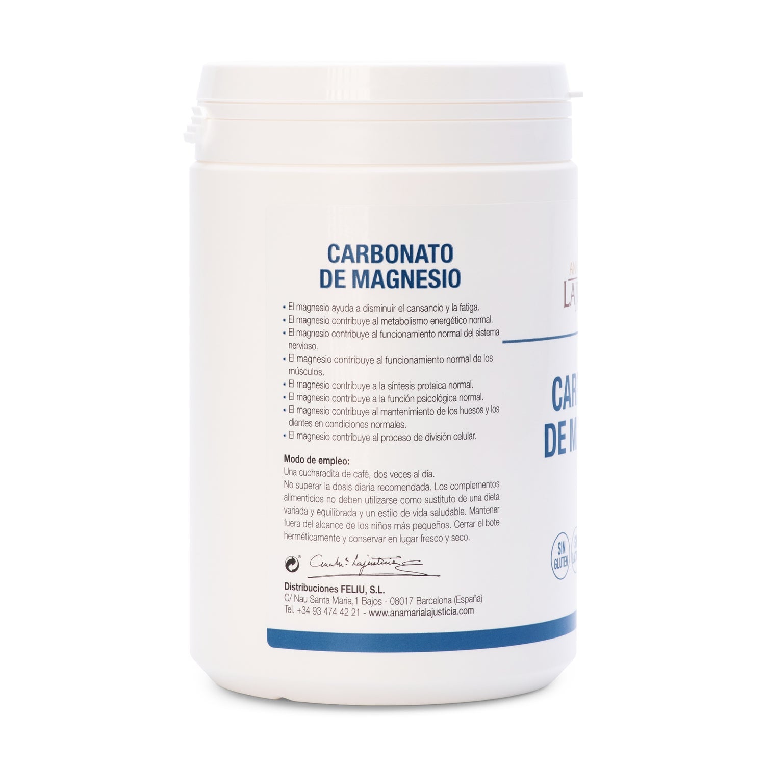 Ana Maria Lajusticia Carbonato de Magnesio Polvo 130g