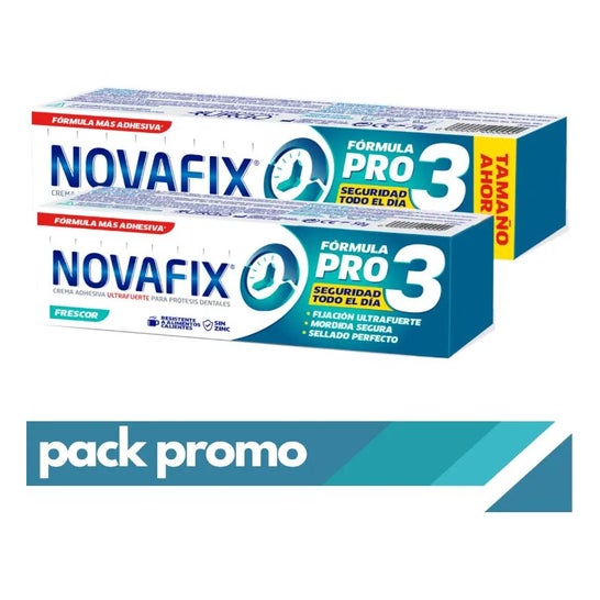Novafix Pro3 Frescor Crema Adhesiva 70g + 50g