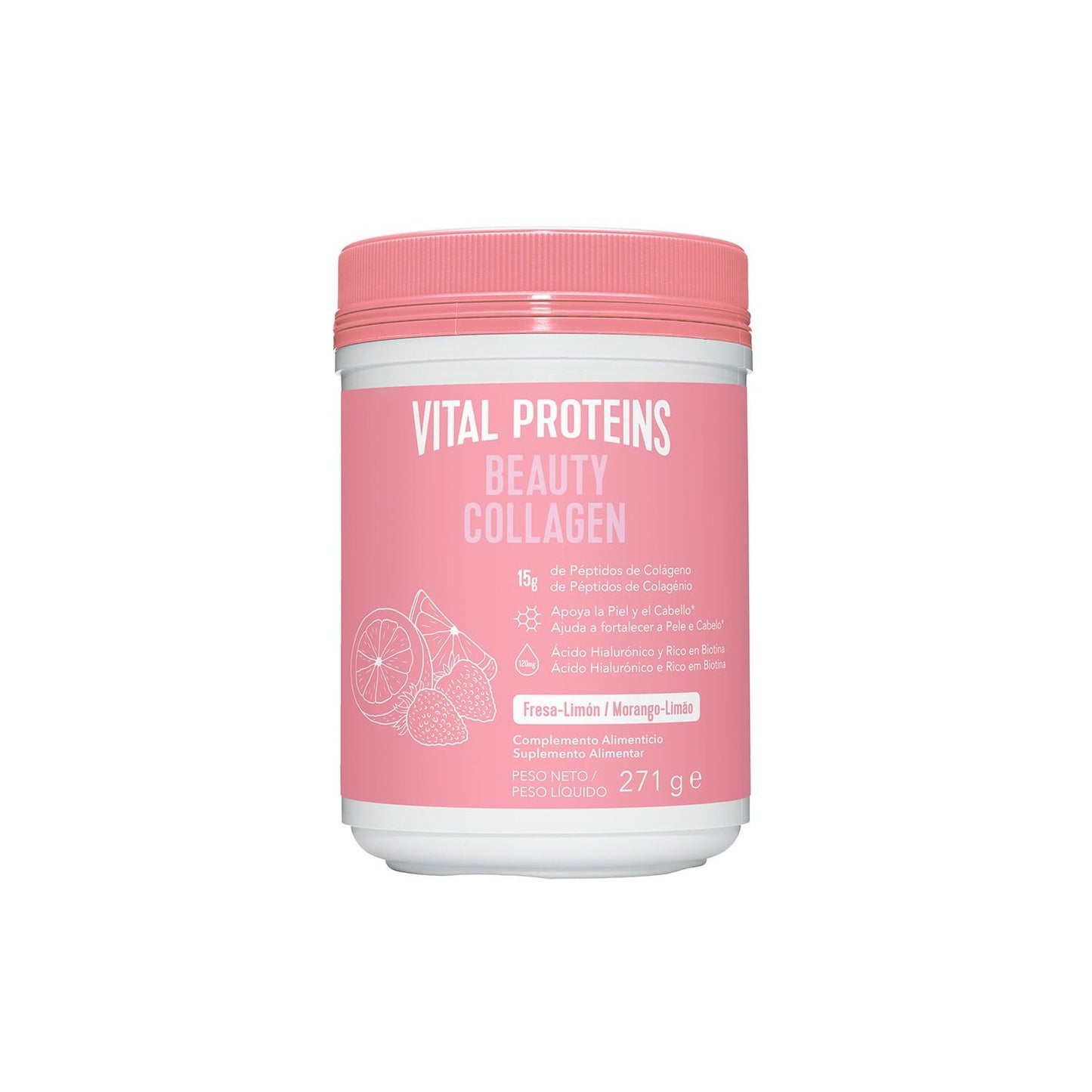Vital Proteins Beauty Collagen Péptidos de Colágeno Fresa Limón 271g