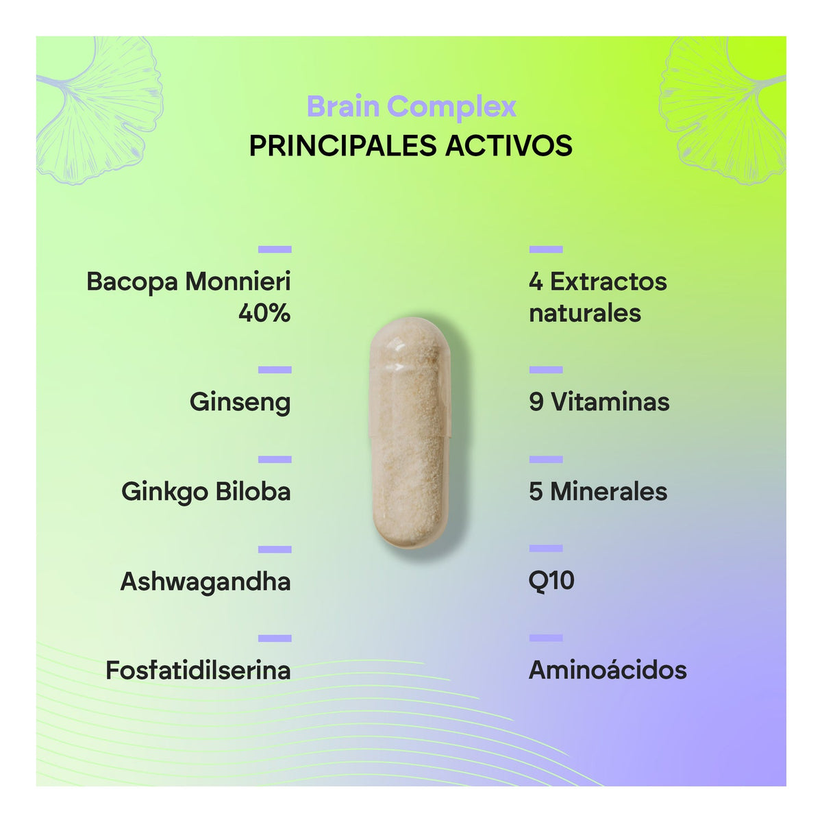 Nutralie Brain Complex Nootrópico Agilidad Mental 60 caps