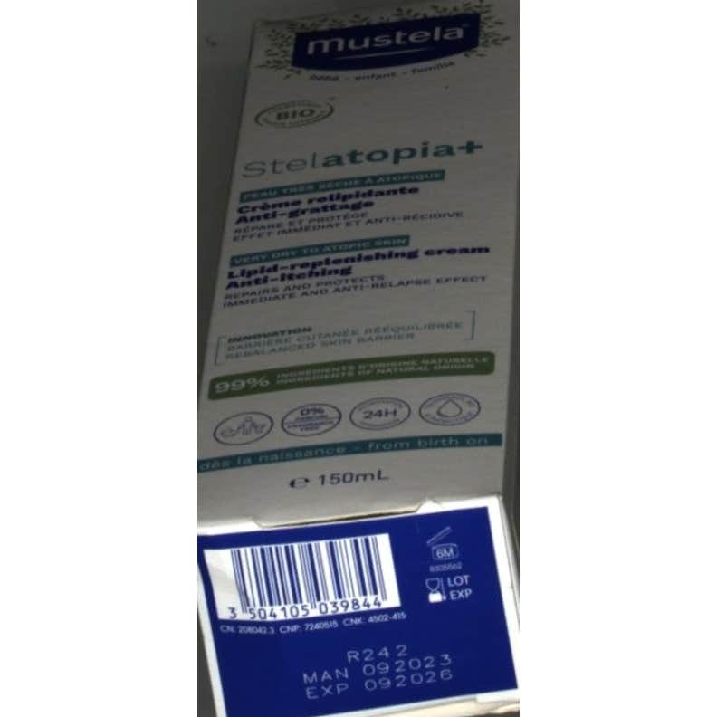 Mustela Stelatopia+ Crema Relipidizante 150ml