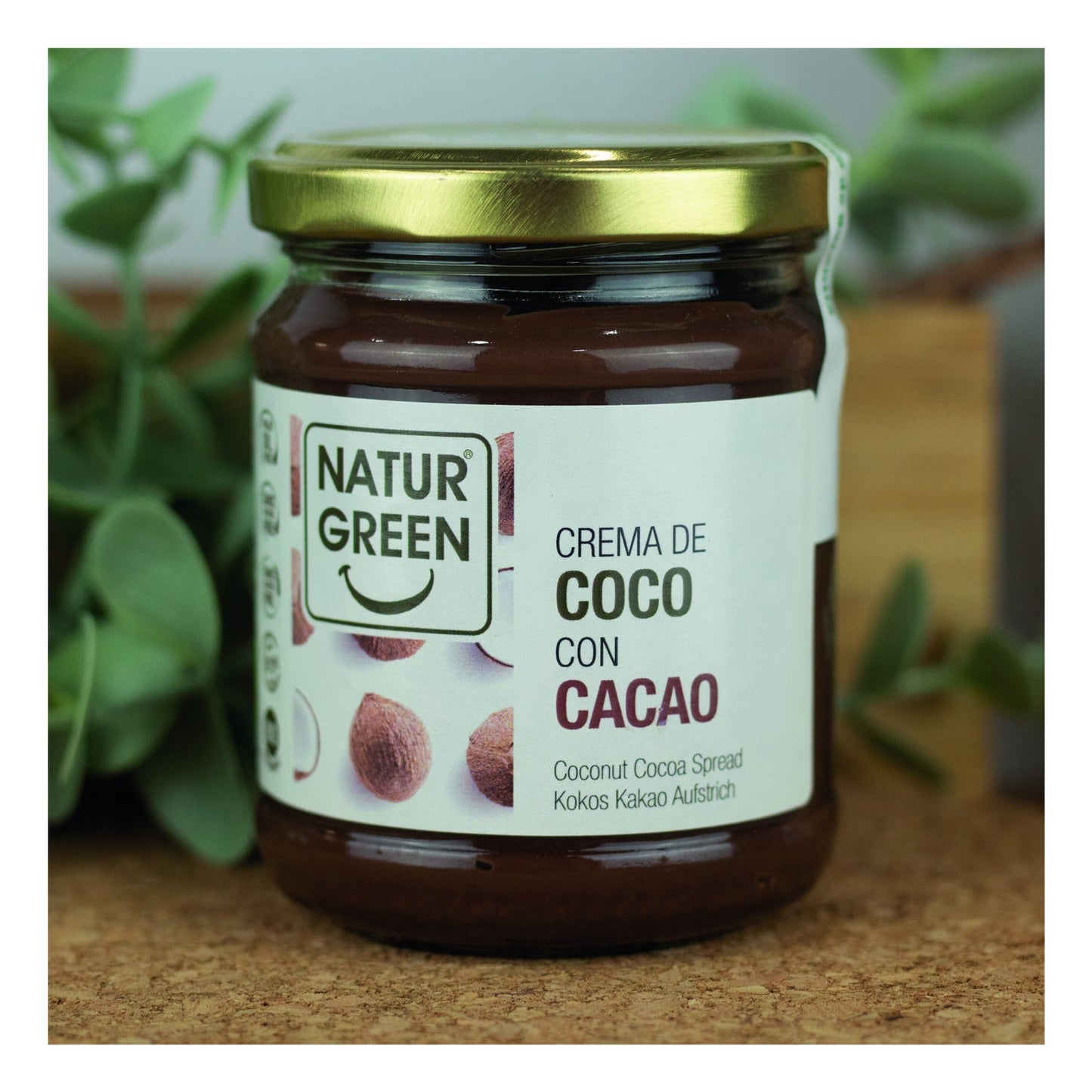 Naturgreen crema ecológica de coco y cacao 200g