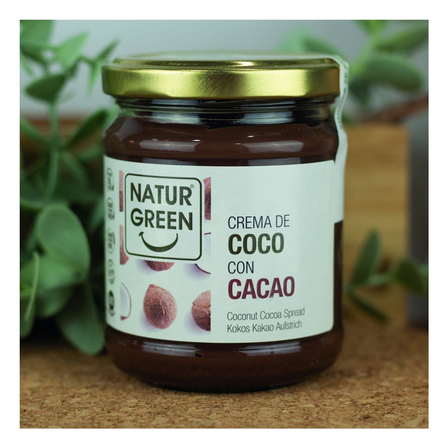 Naturgreen crema ecológica de coco y cacao 200g