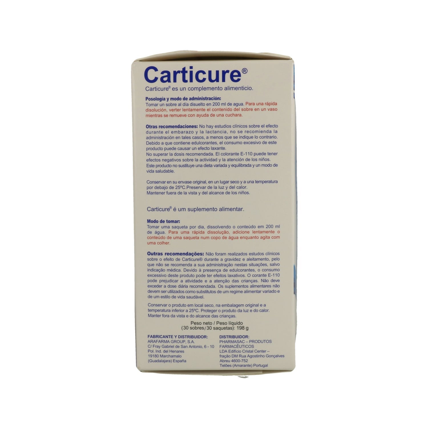 Carticure® Polvo Para Solución Oral 30 sobres