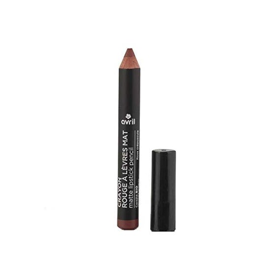 Avril Crayon Rouge à Lèvres Mat Certifié BIO Rose Crépuscule 2g