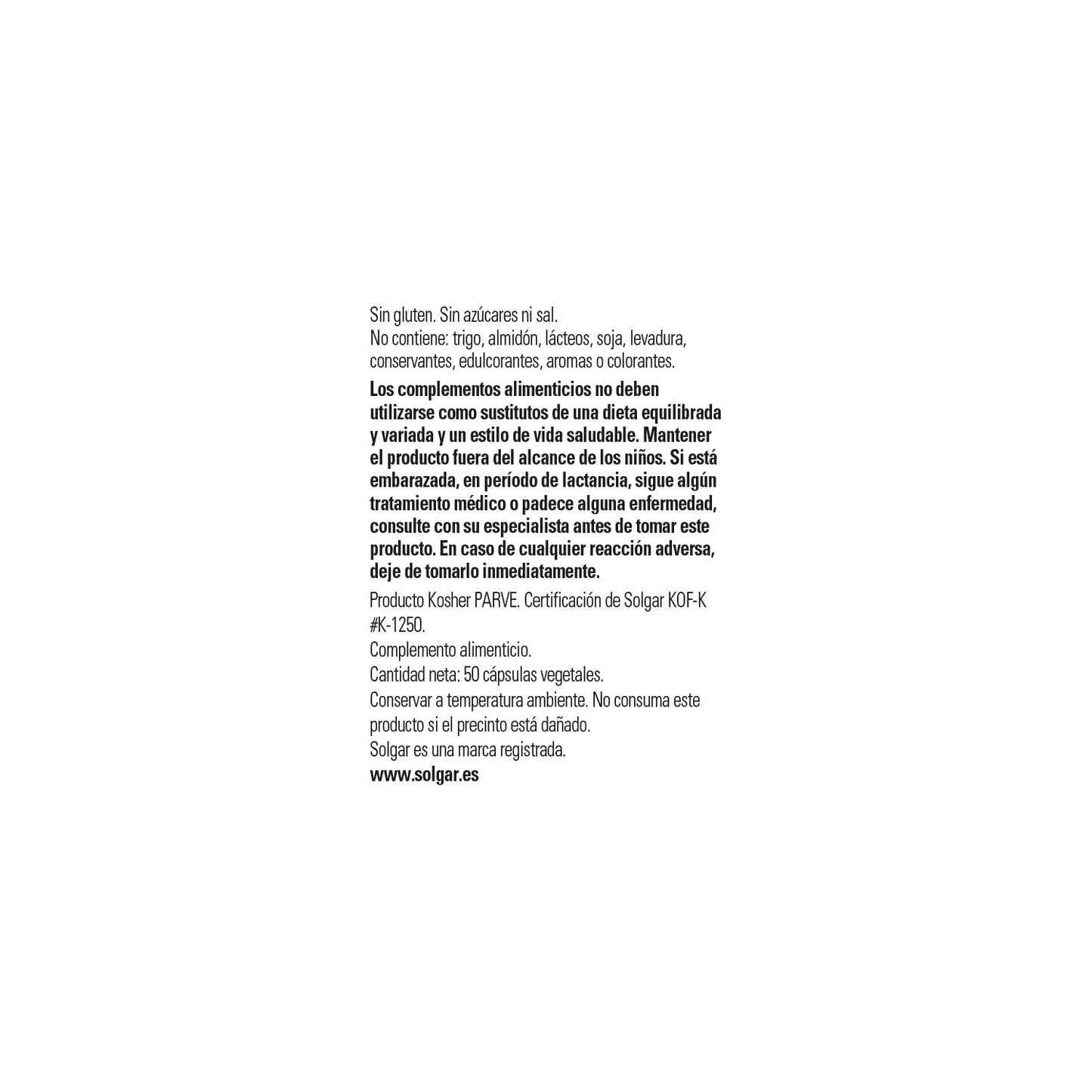 Solgar Inositol 500mg 50vcaps