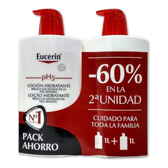 Eucerin® pH5 Skin-Protection Pack de Loción 2 Unidades x 1L