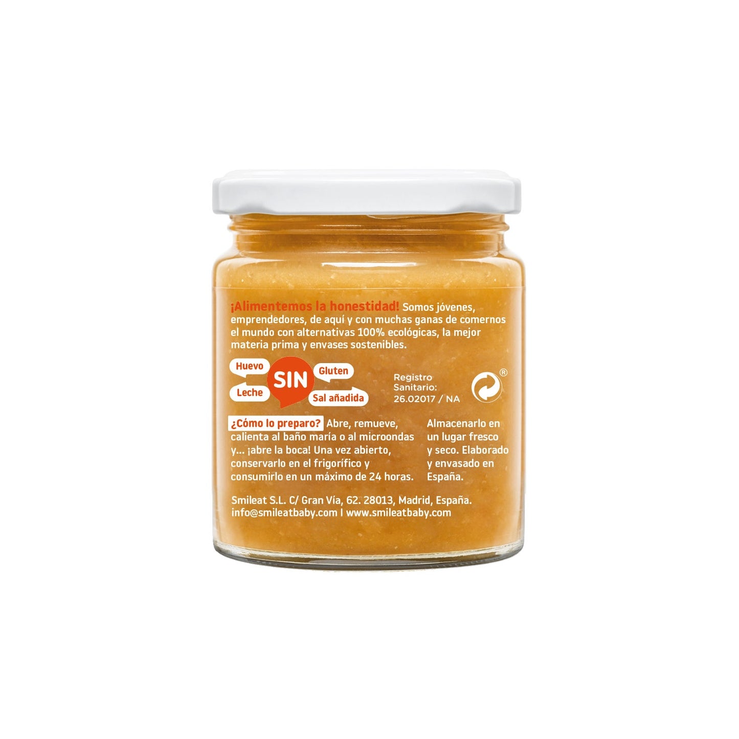 Smileat Tarrito Ecológico de Calabaza y Calabacín 230g