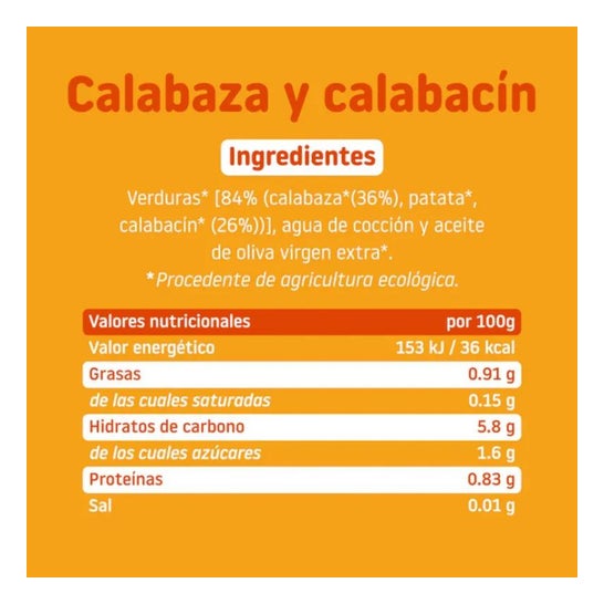 Smileat Tarrito Ecológico de Calabaza y Calabacín 230g