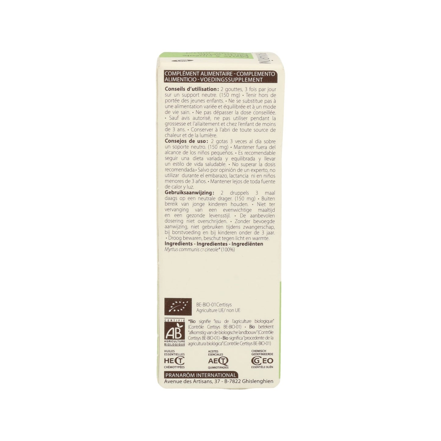 Pranarôm Aceite Esencial de Mirto Verde BIO 5ml