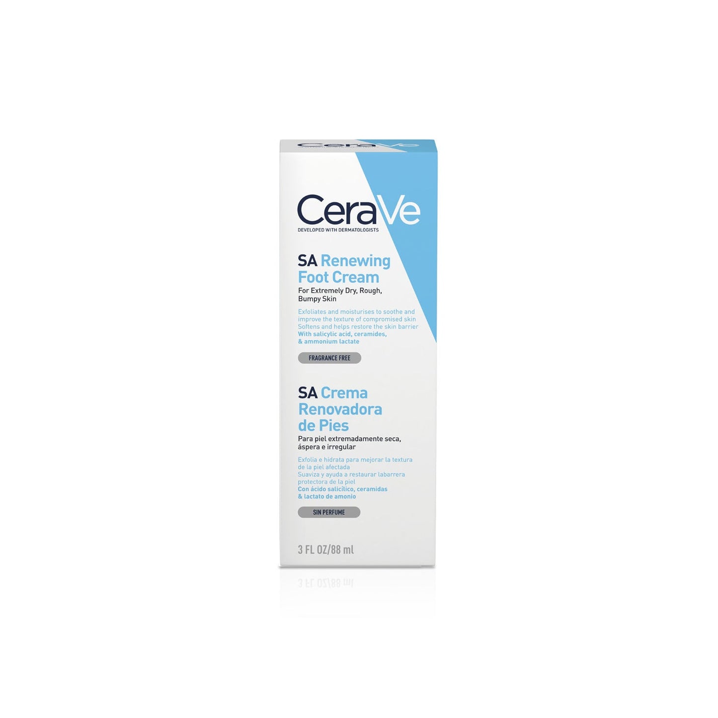 CeraVe® SA Crema Renovadora de Pies con Ácidolicílico 88ml