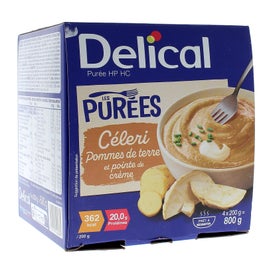 Delical Puré Hp Hc Alimento Apio Patata 4x200g