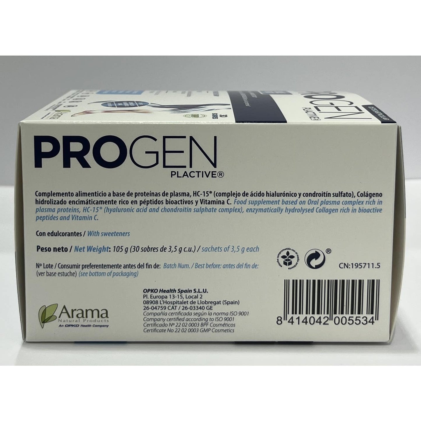 Progen Plactive Doble Efecto 30 sobres