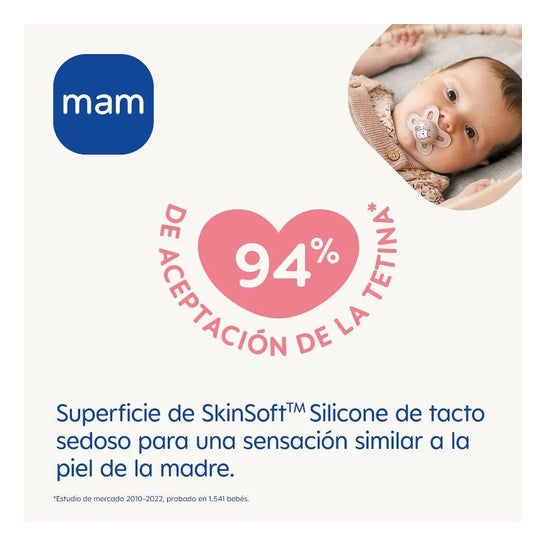 Mam Baby Chupete Silicona Original 0-6 M 2uds