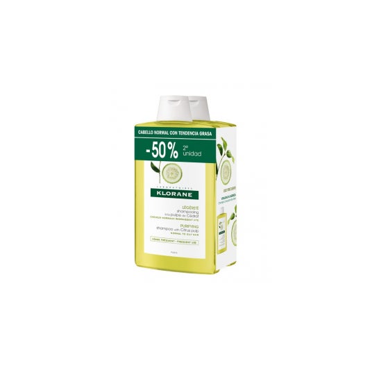 Klorane Duplo Cidra Champu 400 ml 2º U 50%