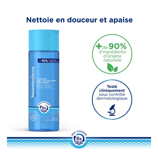 BepanthenDerma Gel Limpiador Calmante Facial 200ml