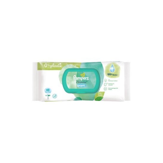 Pampers Toallitas para Bebés 0% plástico 48uds