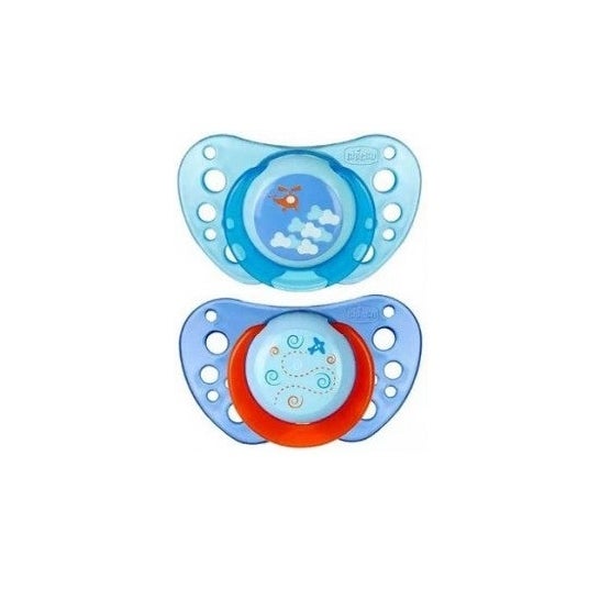 Chicco Chupete Physio Air Caucho Azul 6-16 M 2 uds