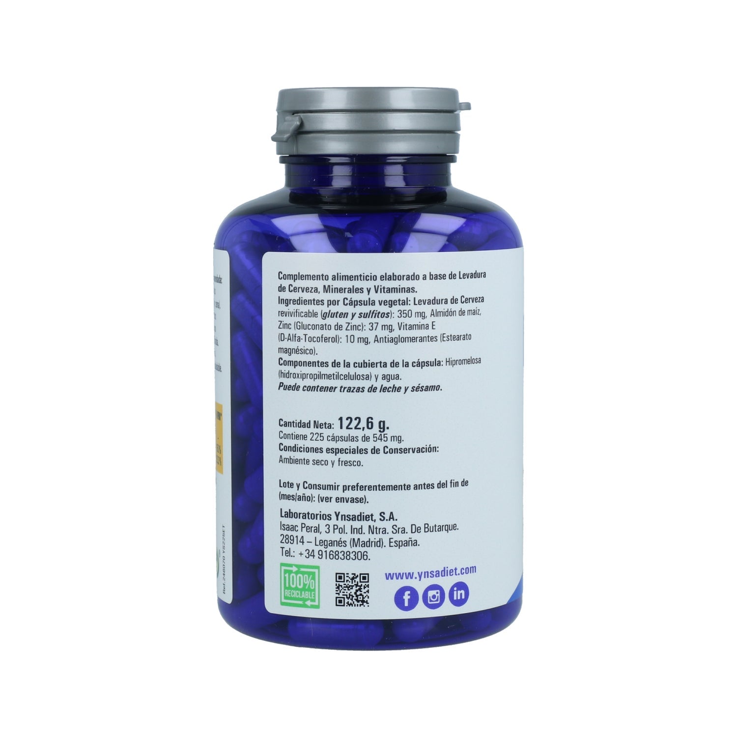 Ynsadiet LevaZinc 225 vcaps