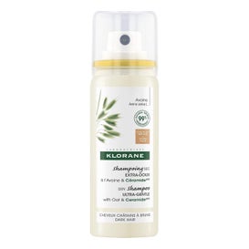 Klorane Champú Seco Extra Suave con Avena y Ceramida con Color Castaño 50ml
