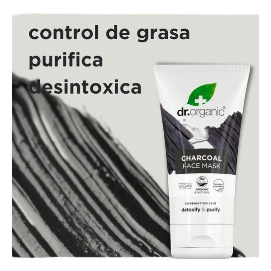 Dr.Organic Mascarilla facial Carbón activo 125ml