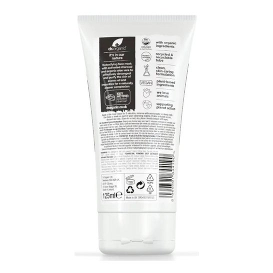 Dr.Organic Mascarilla facial Carbón activo 125ml