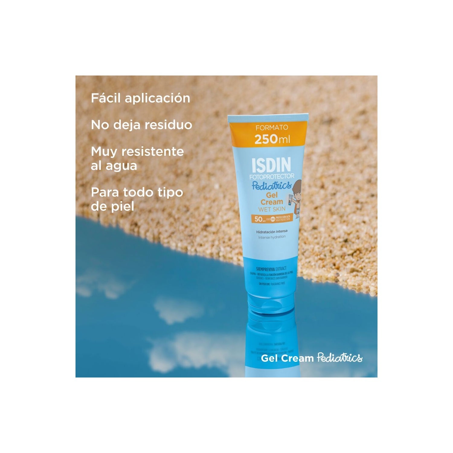 ISDIN Fotoprotector Pediatrics Gel Crema Wet Skin SPF50 250ml