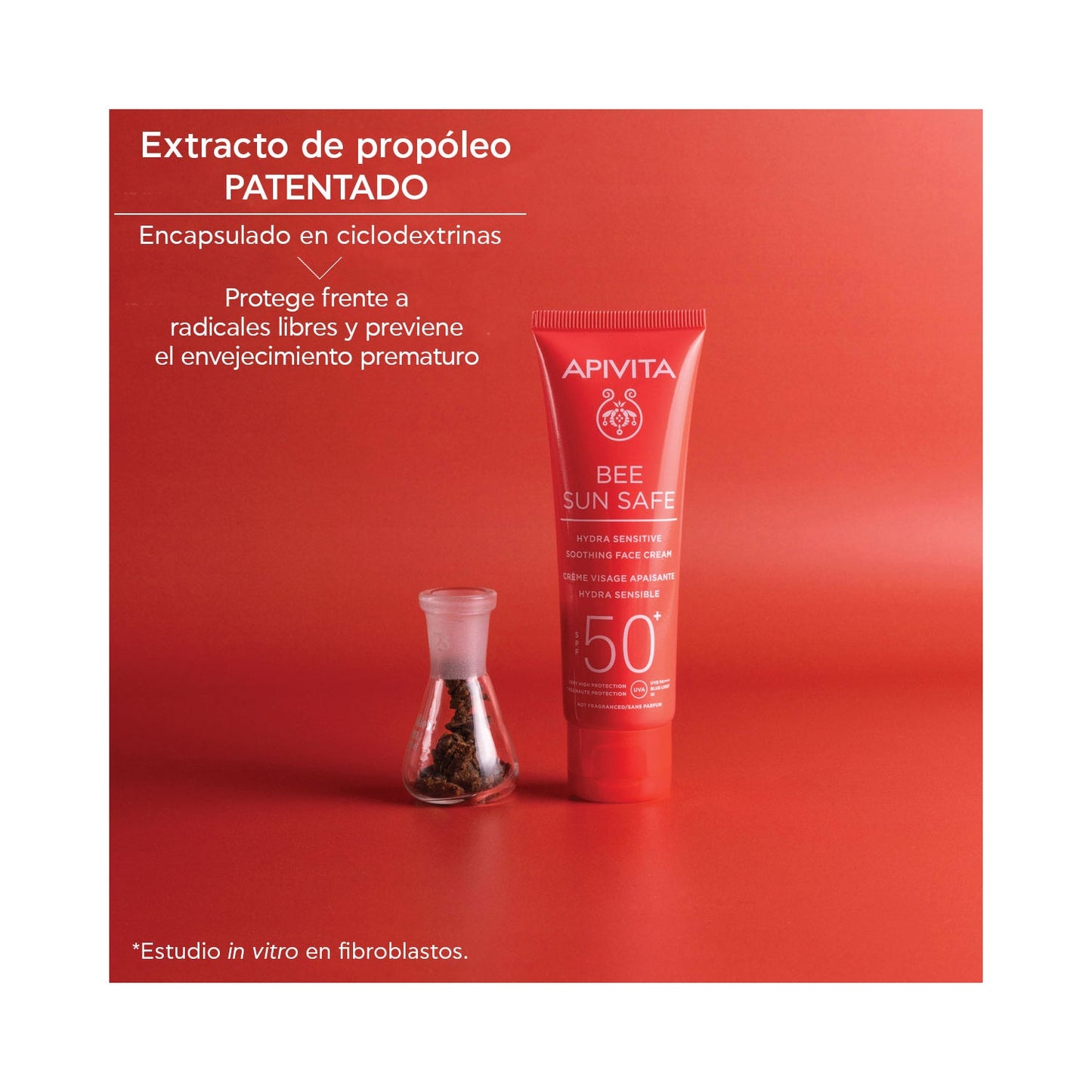 Apivita Bee Sun Safe Hydra Sensitive Facial Calmante SPF50+ 50ml