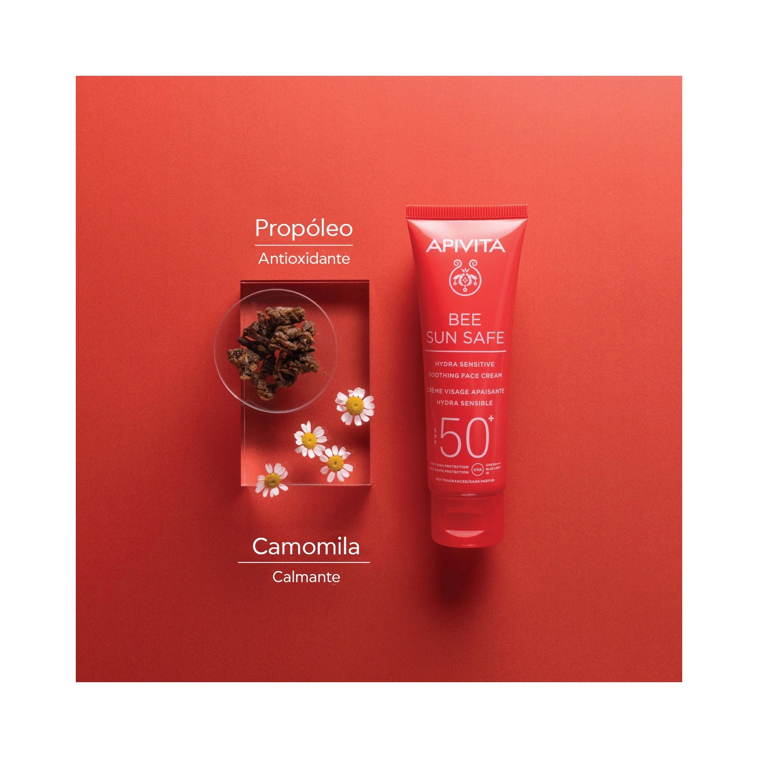 Apivita Bee Sun Safe Hydra Sensitive Facial Calmante SPF50+ 50ml