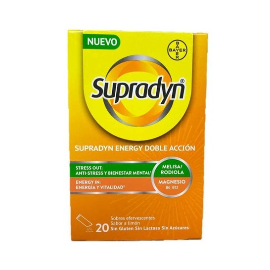 Supradyn Energy Doble Acción 20 Sobres Efervescentes