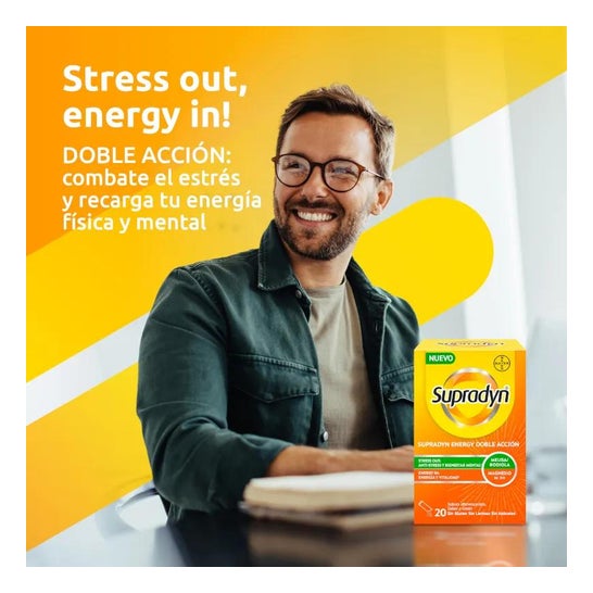 Supradyn Energy Doble Acción 20 Sobres Efervescentes