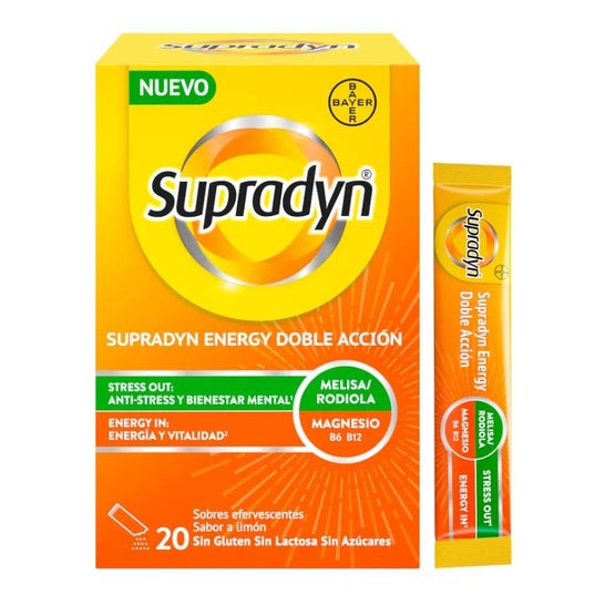 Supradyn Energy Doble Acción 20 Sobres Efervescentes