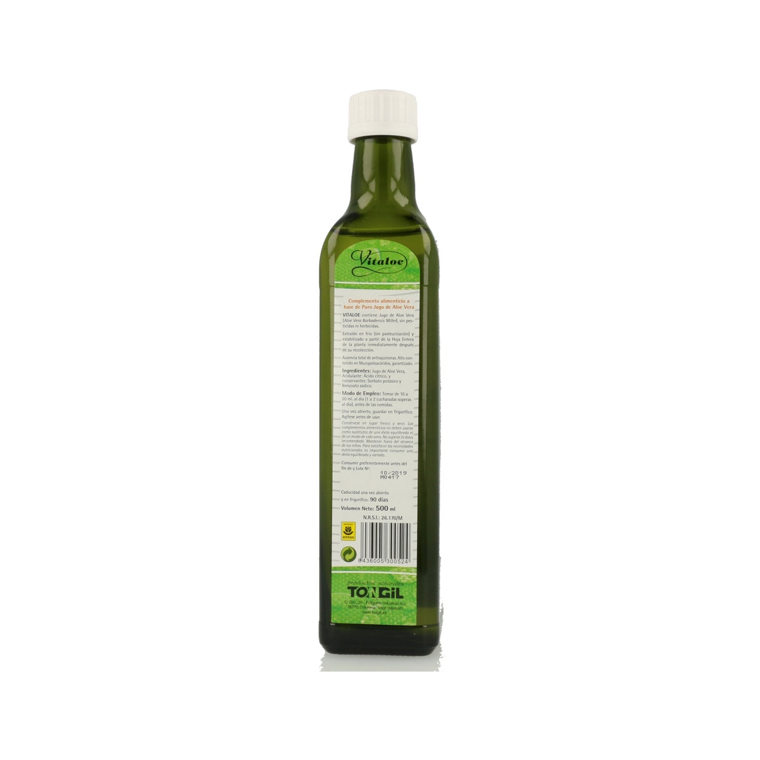 Tongil Vitaloe Puro Jugo de Aloe Vera 500ml