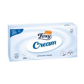 Foxy Pañuelos Faciales Cream Pieles Sensibles 75uds