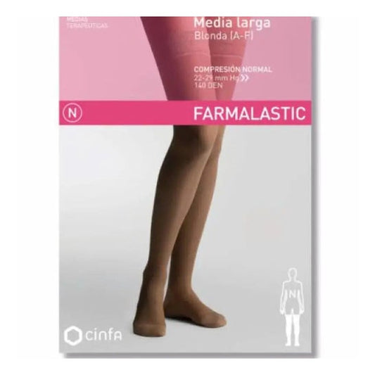 Farmalastic Media Compresión Normal T-pequeña Beige 1 Par 1 Par
