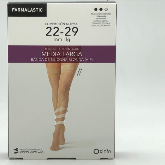 Farmalastic Media Compresión Normal T-pequeña Beige 1 Par 1 Par