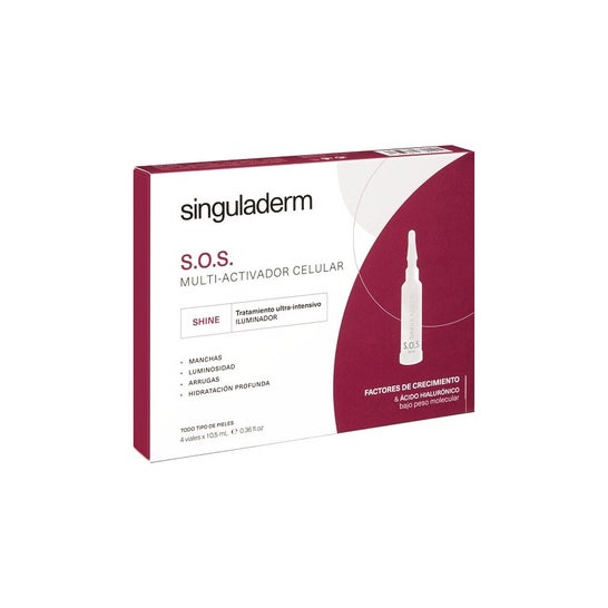 Singuladerm S.O.S Shine 4 viales x 10,5 ml