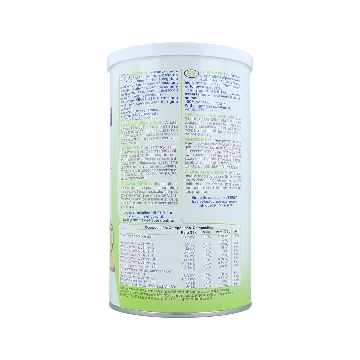 Nutergia Vegenutril Vainilla Bote 300g
