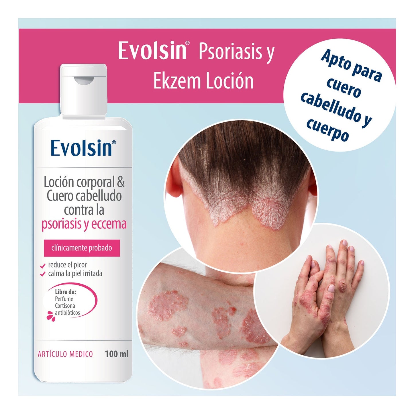 Evolsin Loción contra Psoriasis y Eccema 100ml