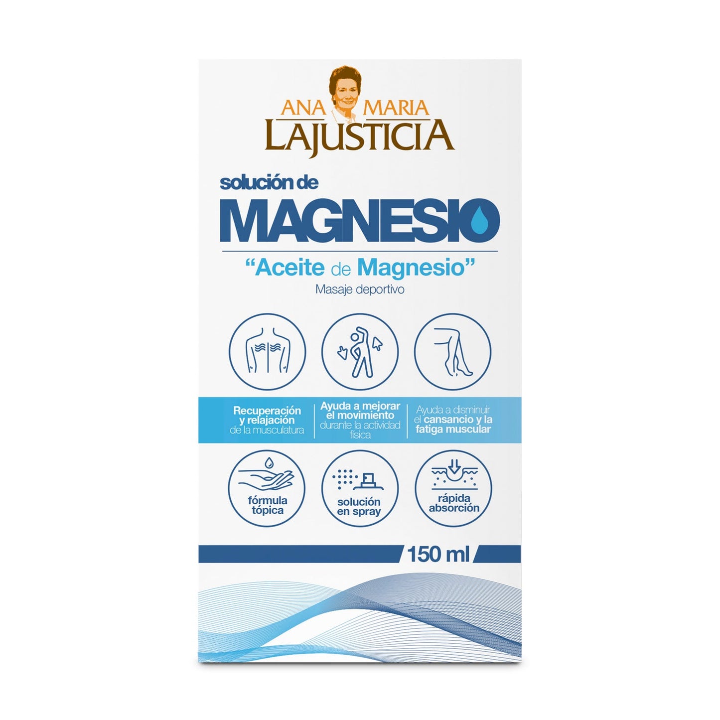Ana Maria Lajusticia Aceite de Magnesio Masaje 150ml