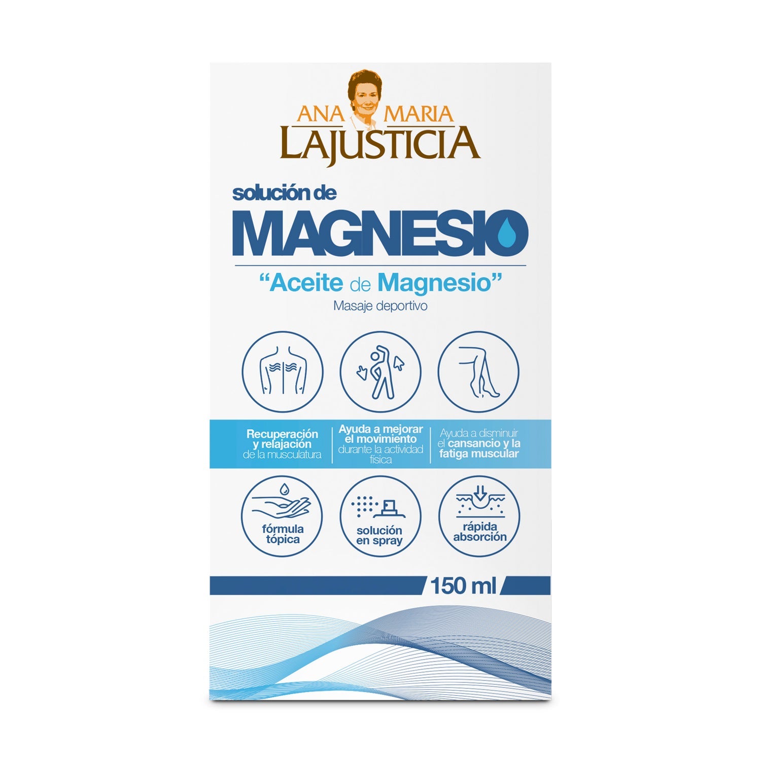 Ana Maria Lajusticia Aceite de Magnesio Masaje 150ml